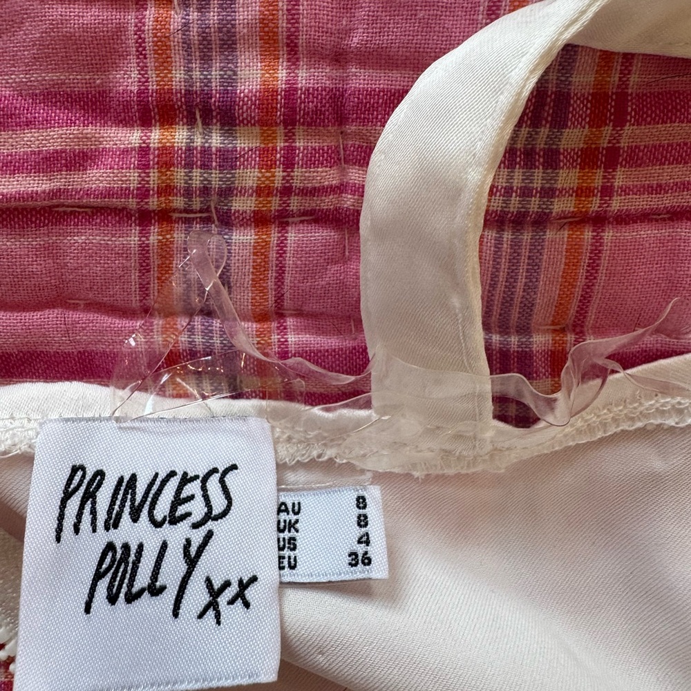Princess Polly Cream Satin Top - Picture 2 of 2